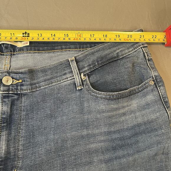 Levis 711 Skinny Ankle Mid Rise Blue Jeans 24W Inseam 27.5" Stretch New - Picture 5 of 7